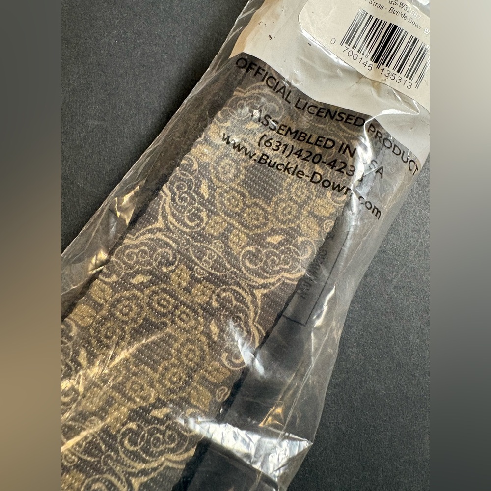 Buckle-Down Black Guitar Strap - Picture 4 of 5